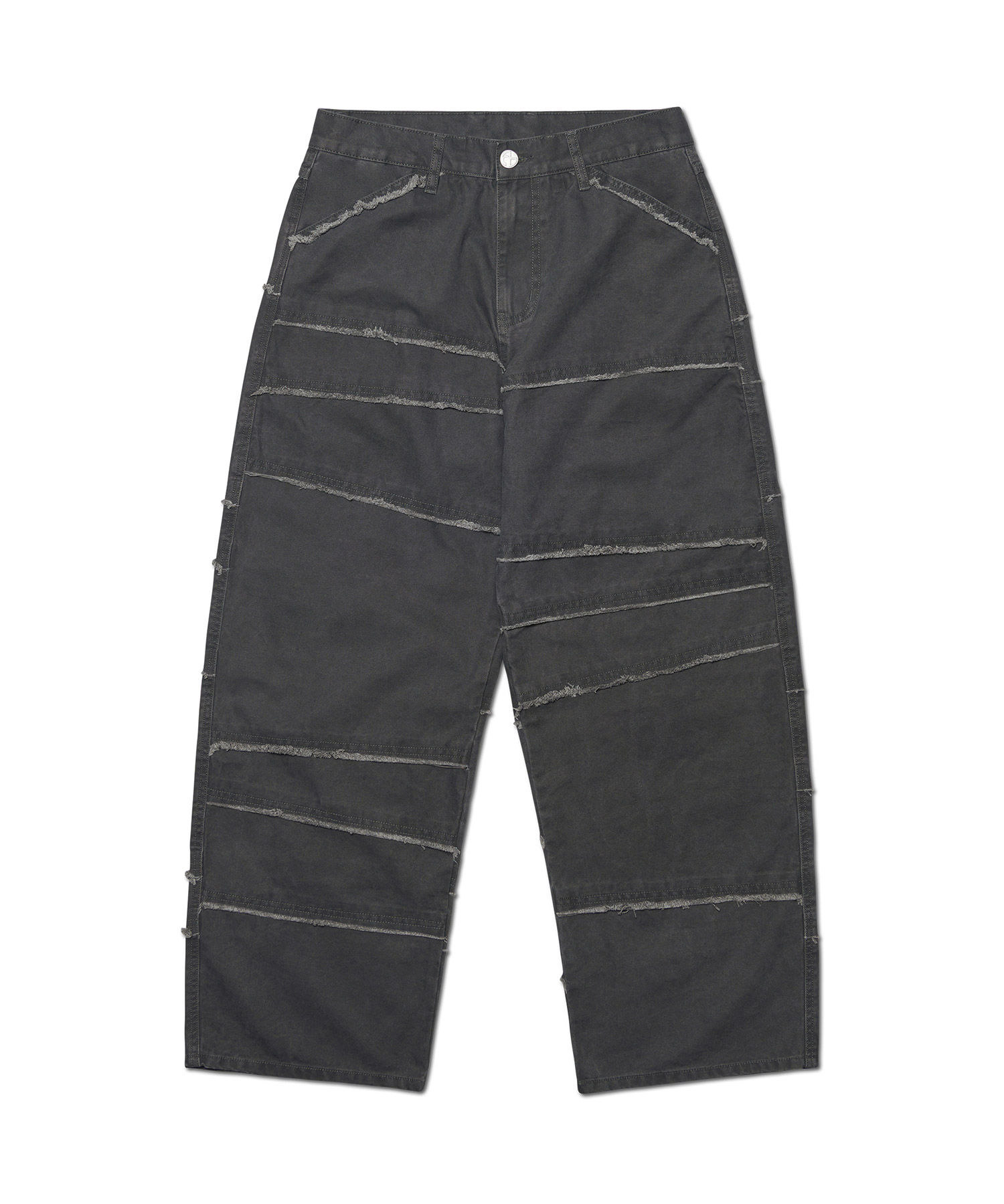 PAINTED DOUBLE KNEE PANTS - WASHED BLACK | ファッション通販サイト NUGU