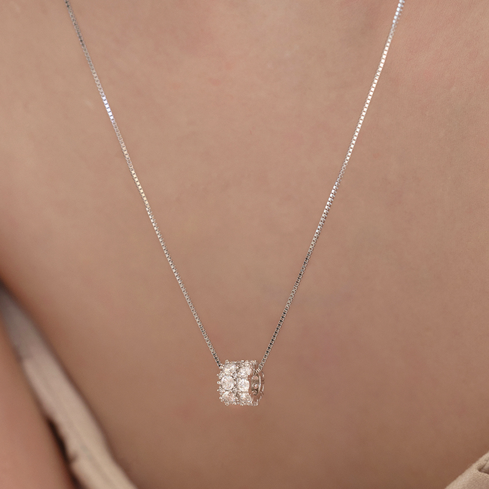 (シルバー925) シャイニー ヴィエル リング ネックレス NZ2470