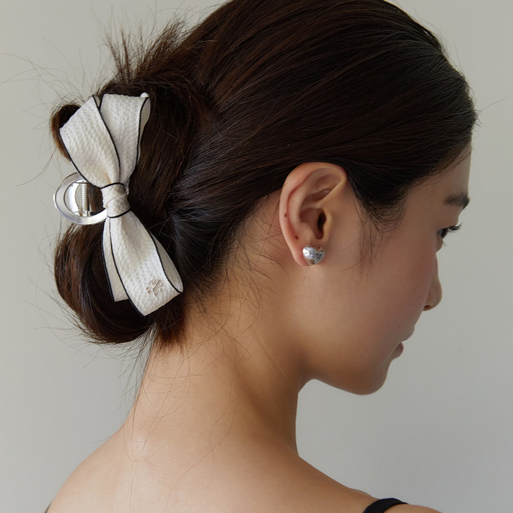 ダブルボーダー リボン バンスクリップ HB2233