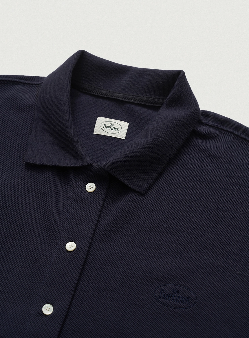 Renor Pique Shirt Cardigan_Navy_03.jpg