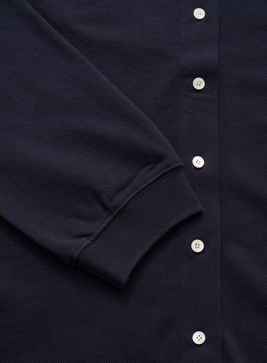 Renor Pique Shirt Cardigan_Navy_04.jpg