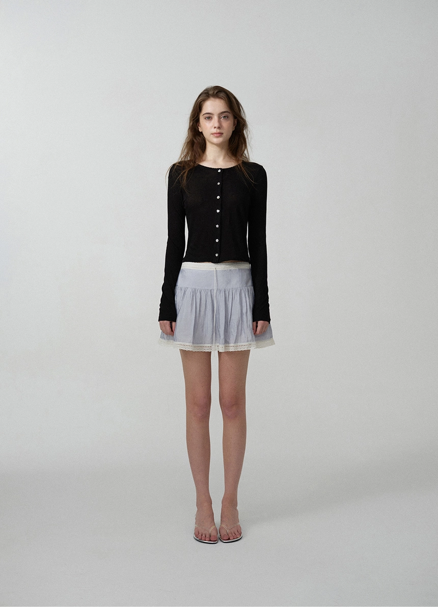 Riley Shirring Lace Trim Skirt_Dusty Blue_01.jpg