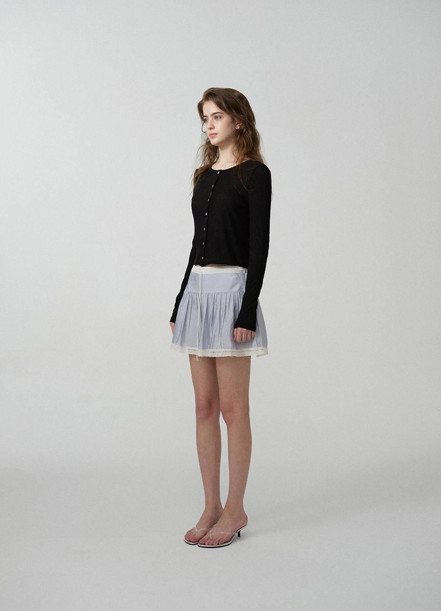 Riley Shirring Lace Trim Skirt_Dusty Blue_02.jpg
