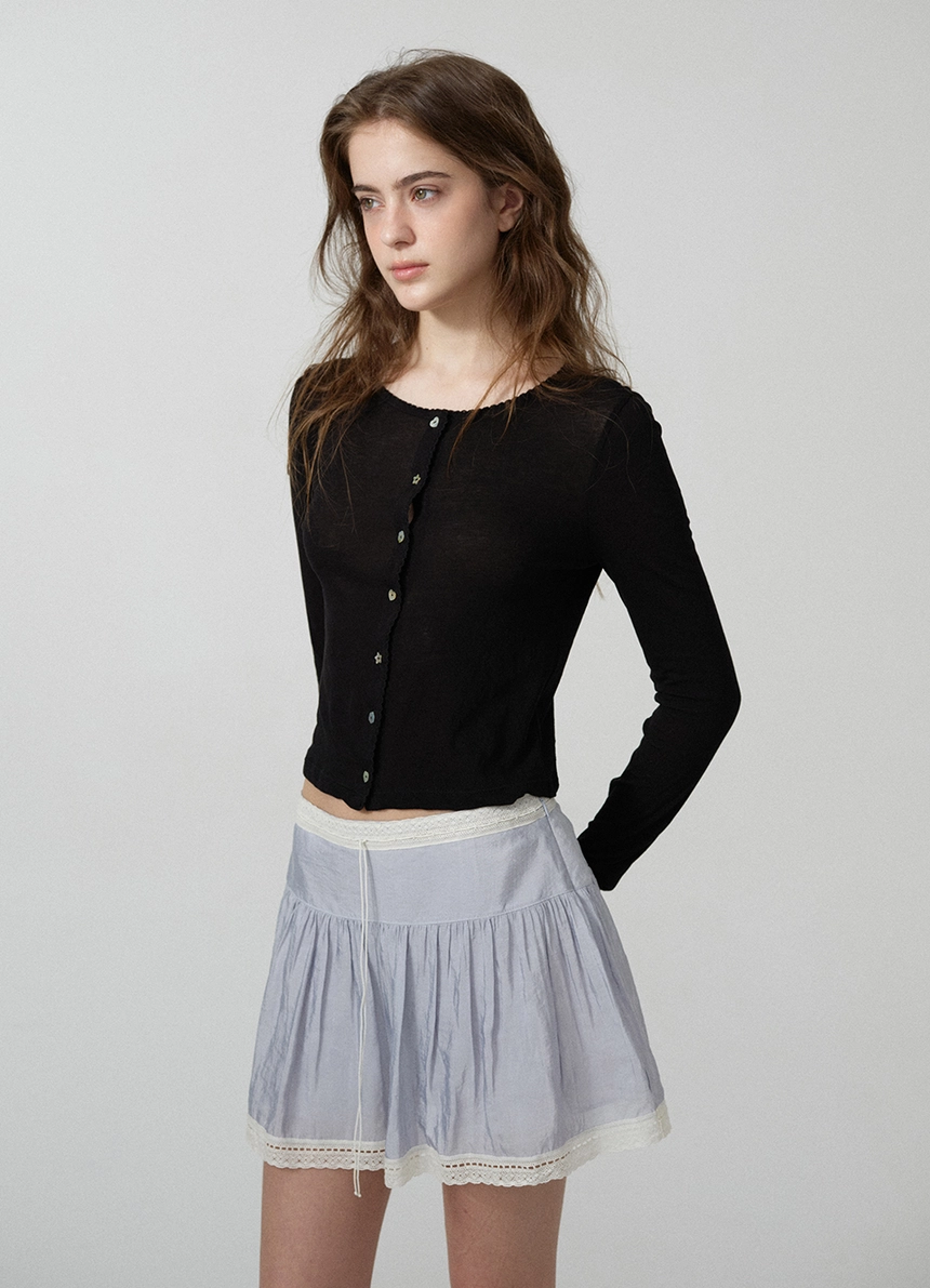 Riley Shirring Lace Trim Skirt_Dusty Blue_05.jpg