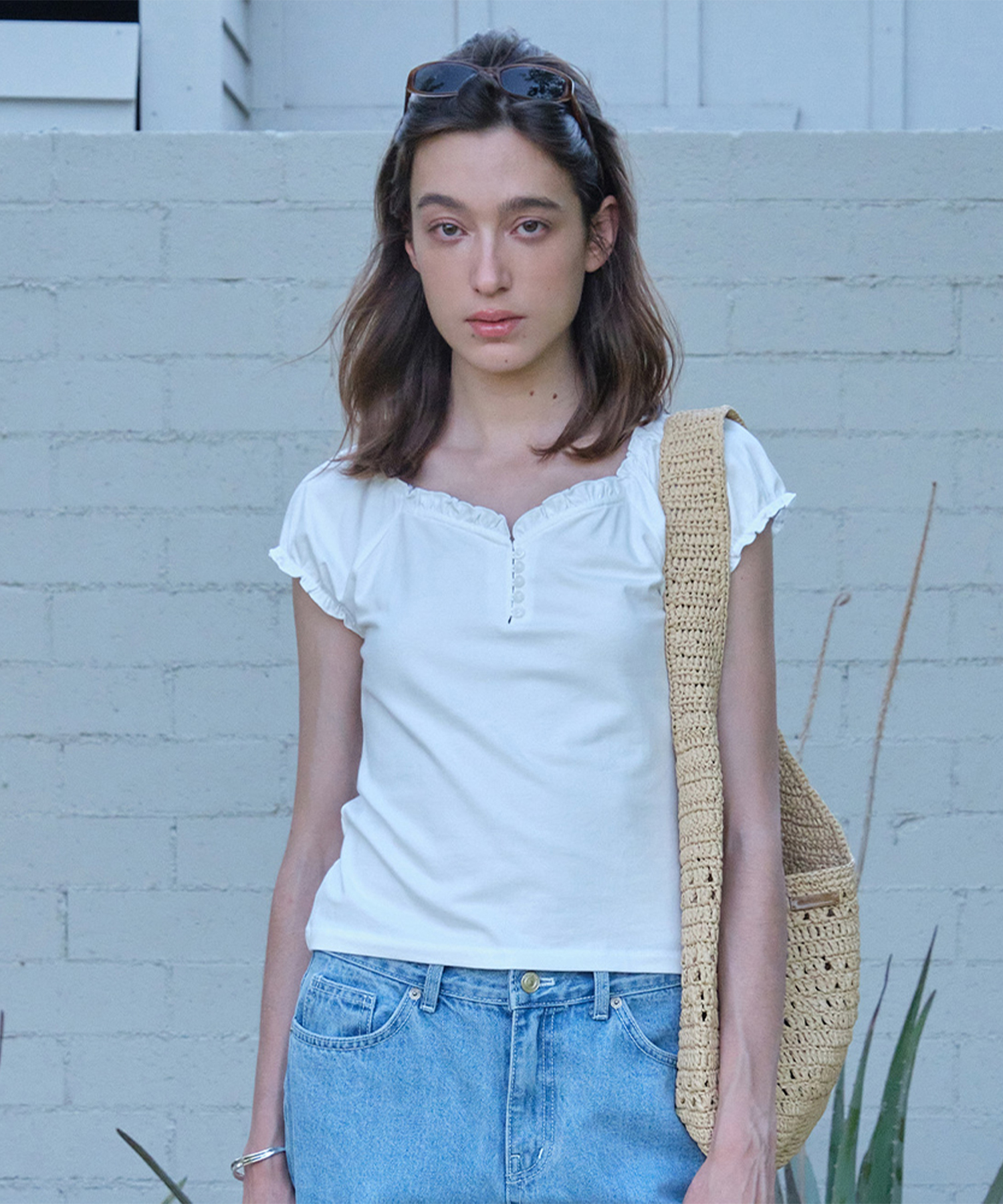 Roha Fril Top - Ivory
