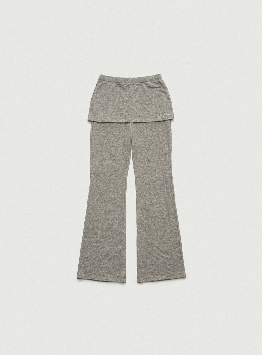 Ron Layered Skirt Pants_Melange Grey_00.jpg