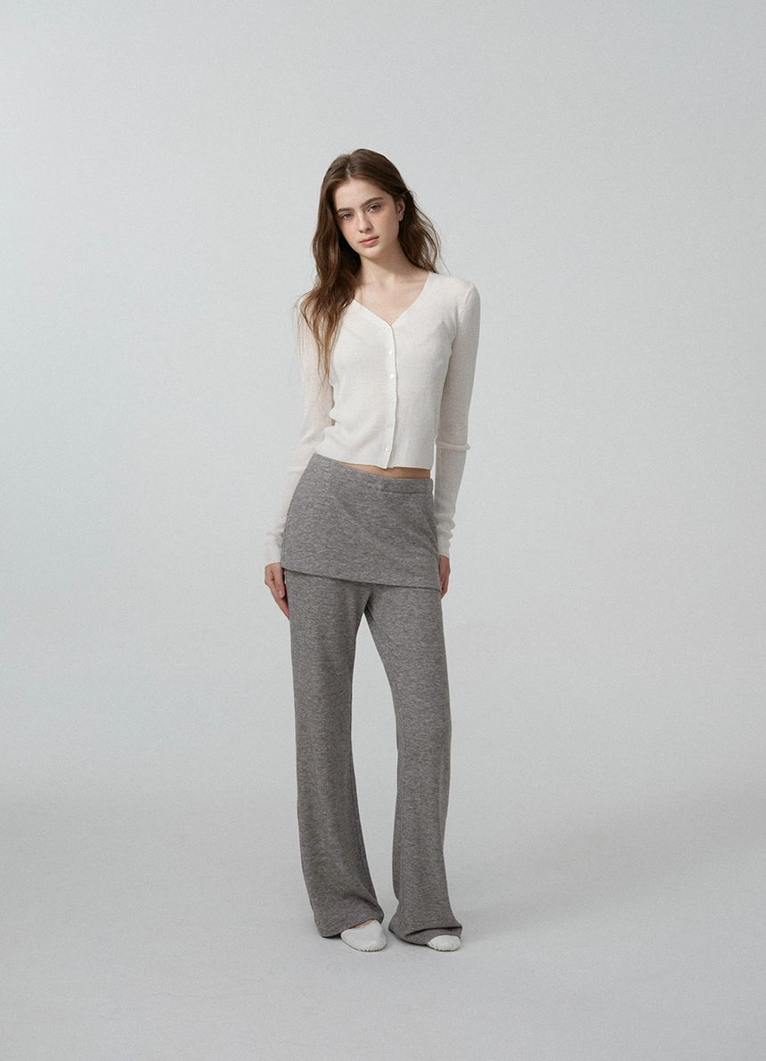 Ron Layered Skirt Pants_Melange Grey_05.jpg