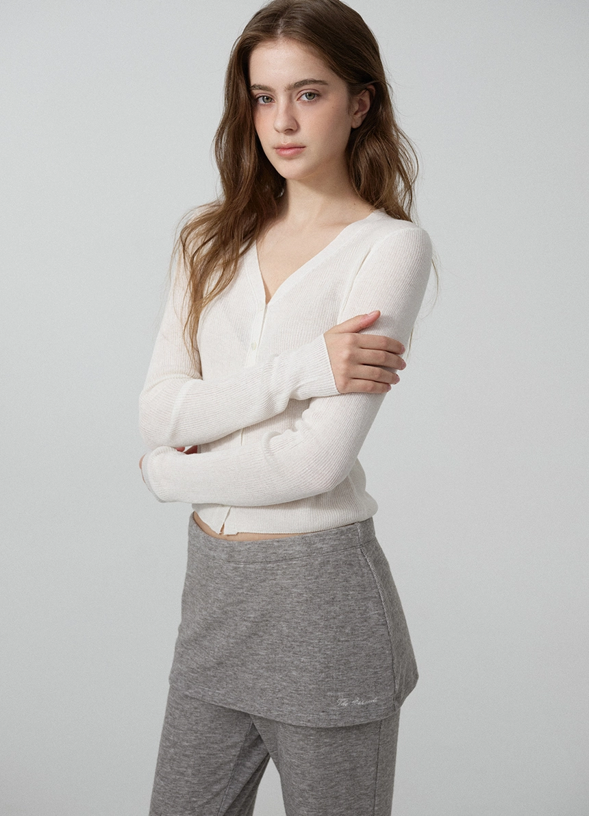 Ron Layered Skirt Pants_Melange Grey_06.jpg
