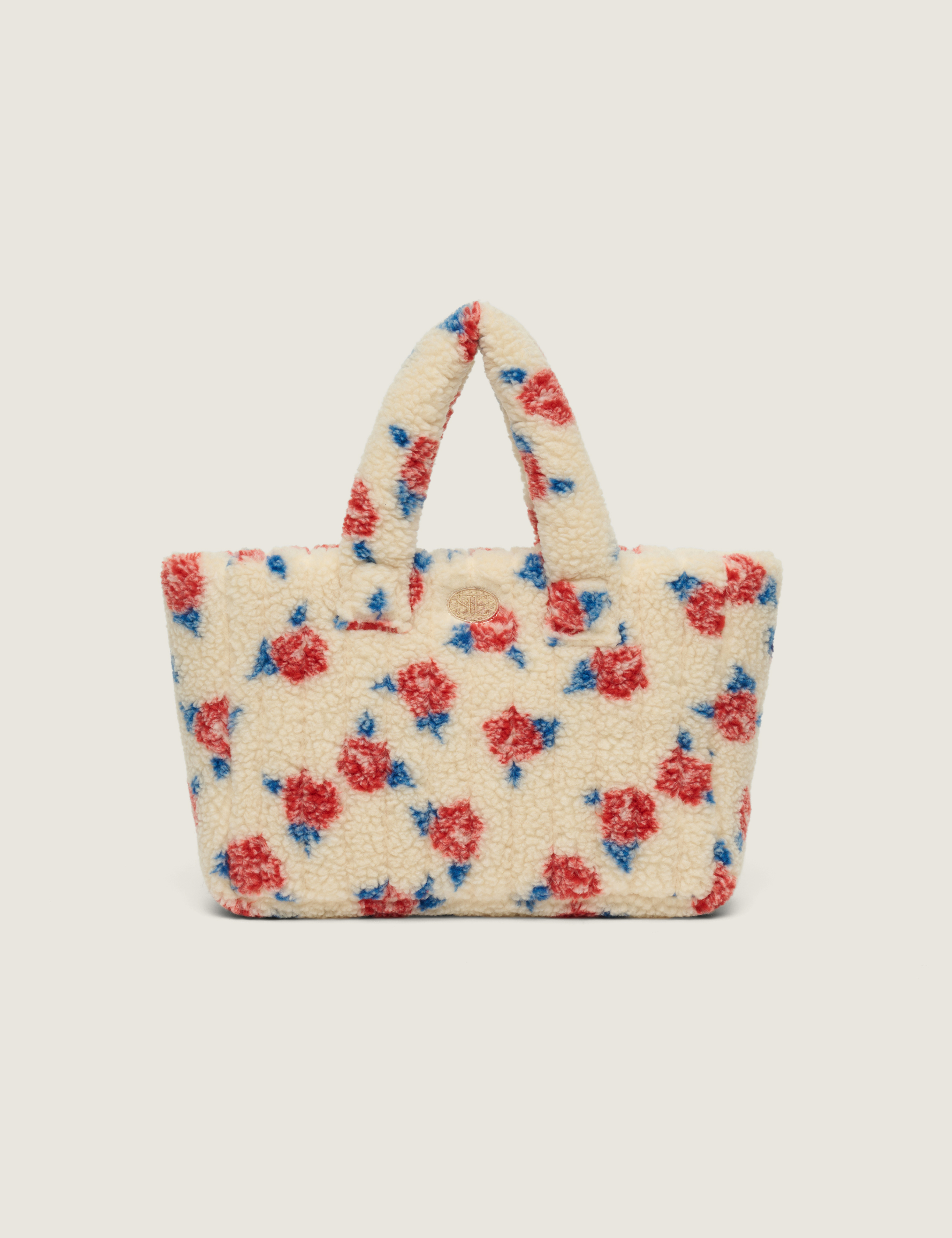 Rose Fleece Padding Bag (Beige)