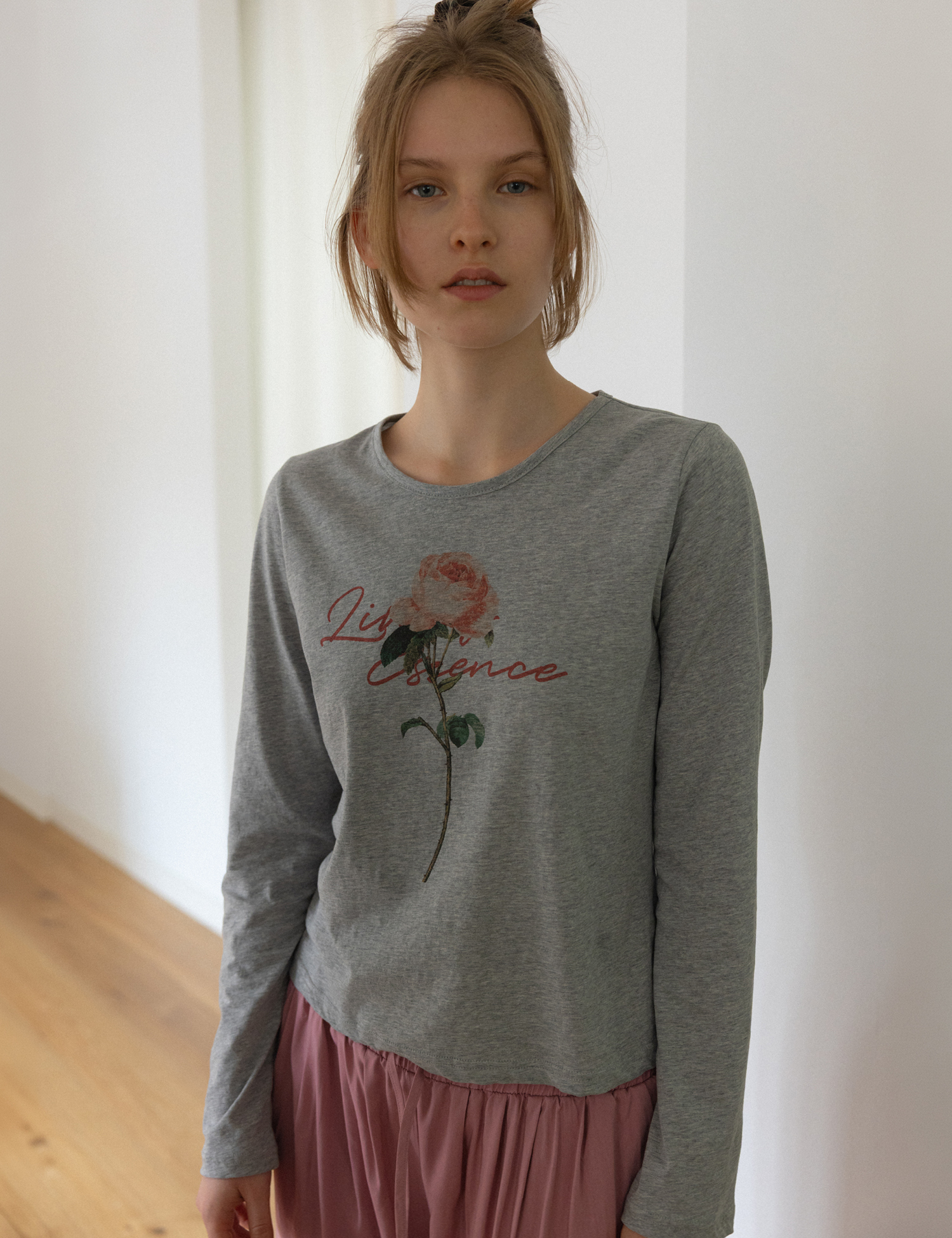 Rosie T-shirt (Melange Gray)