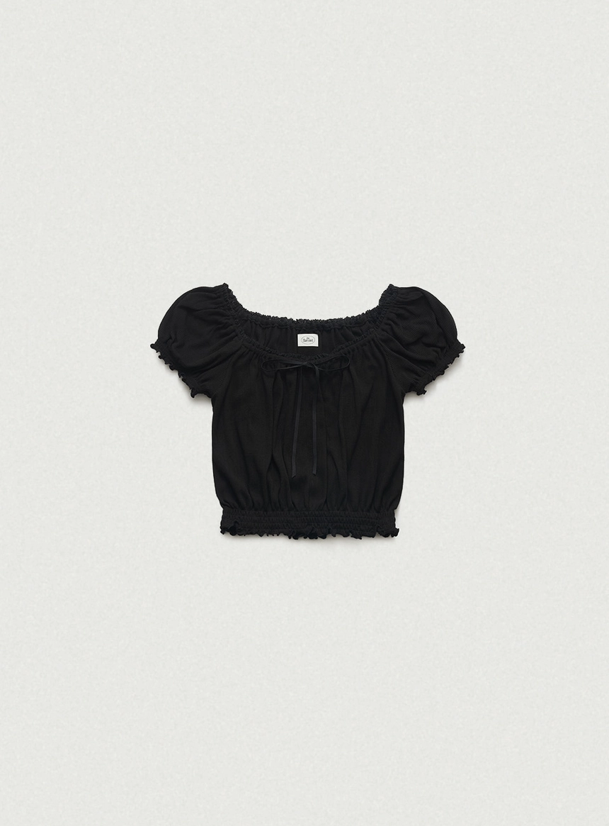 Rudy Shirring Puff Top_Black_01.jpg