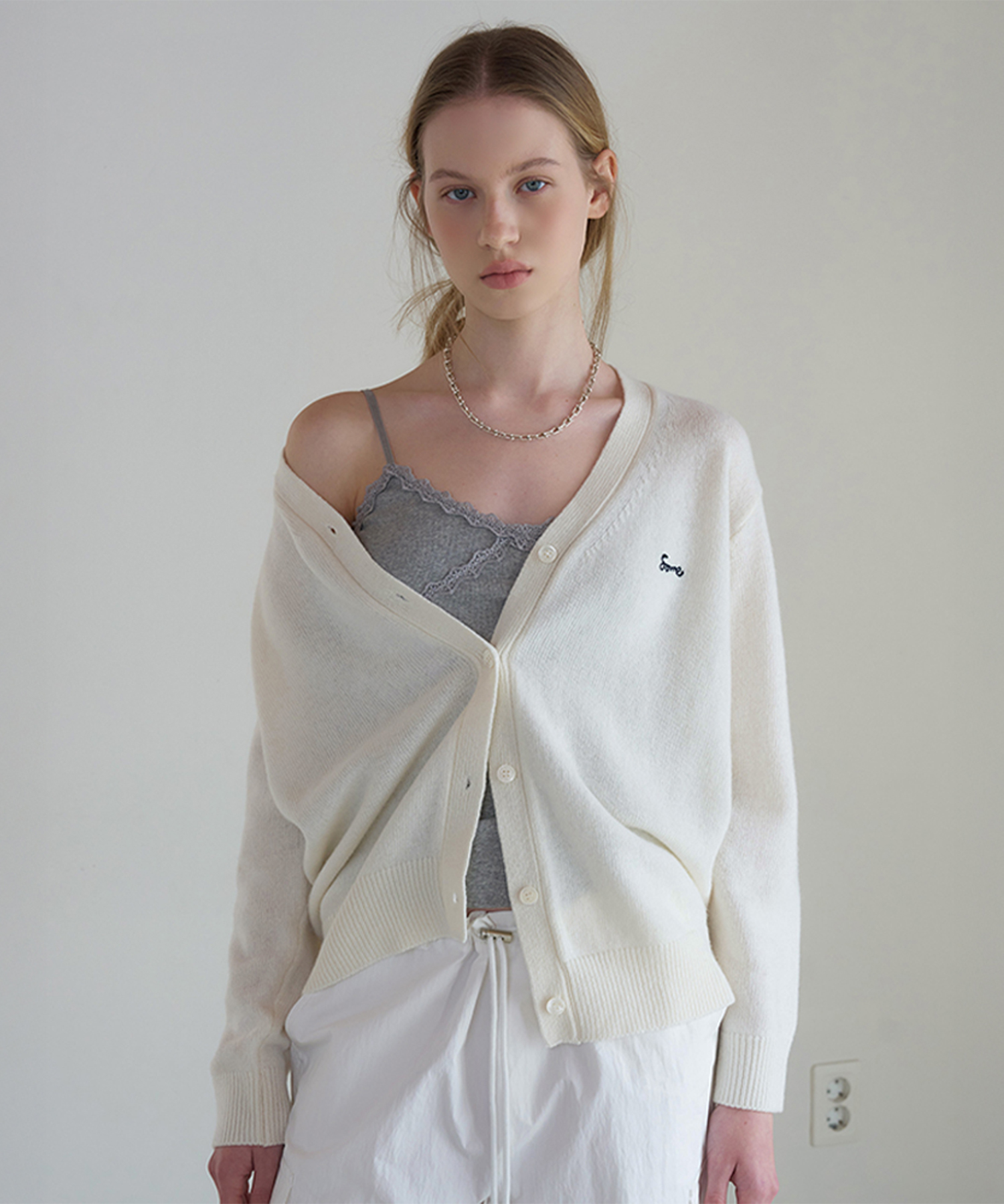 Rudy V-Neck Cardigan - Ivory