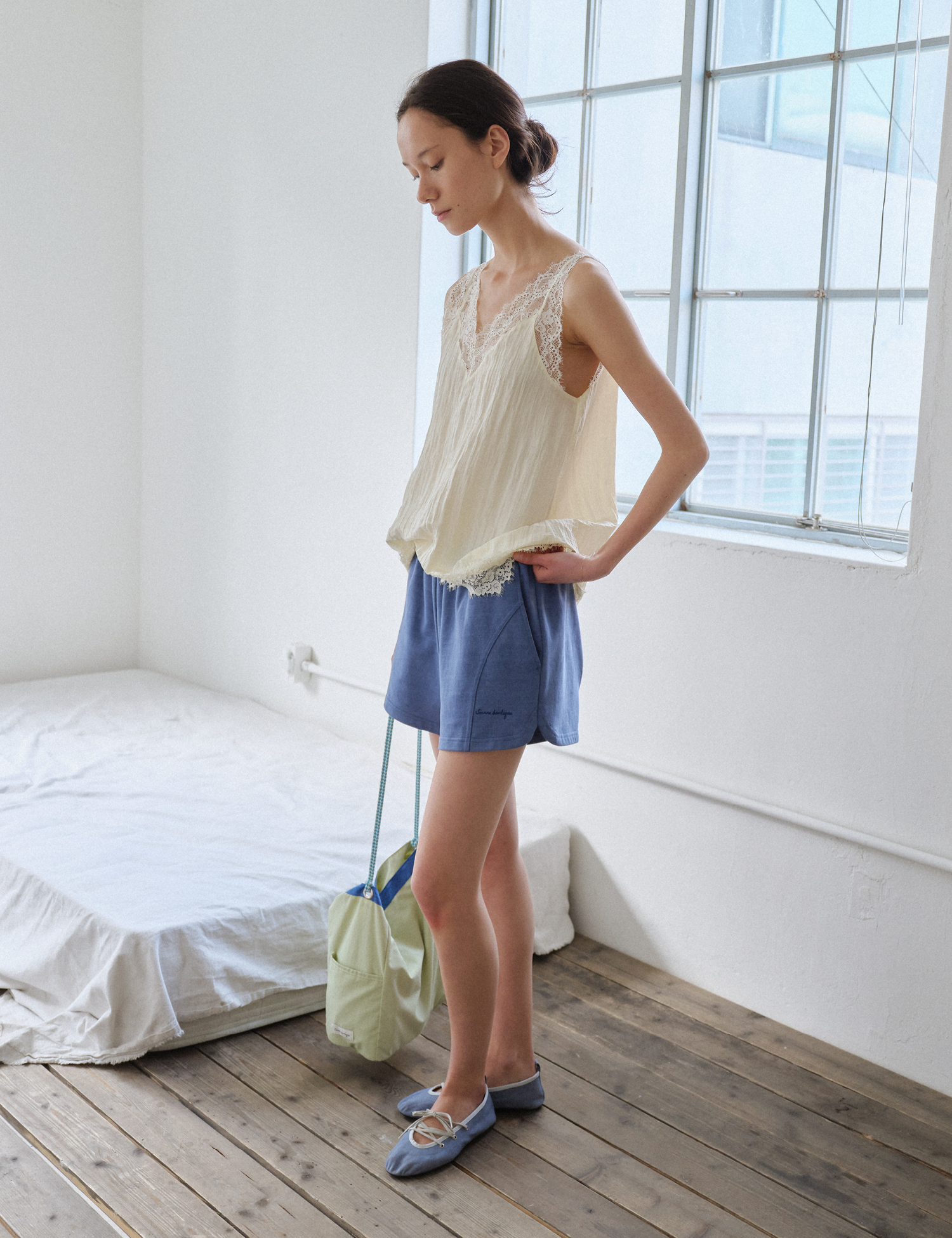 Ruth Pigment Shorts (Blue)