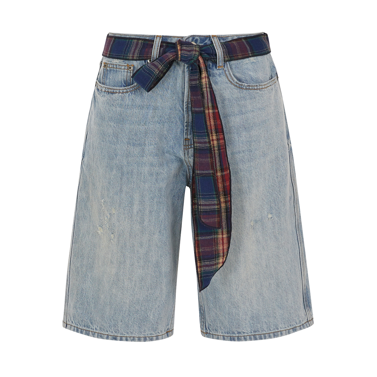 スカーフデニムショーツ