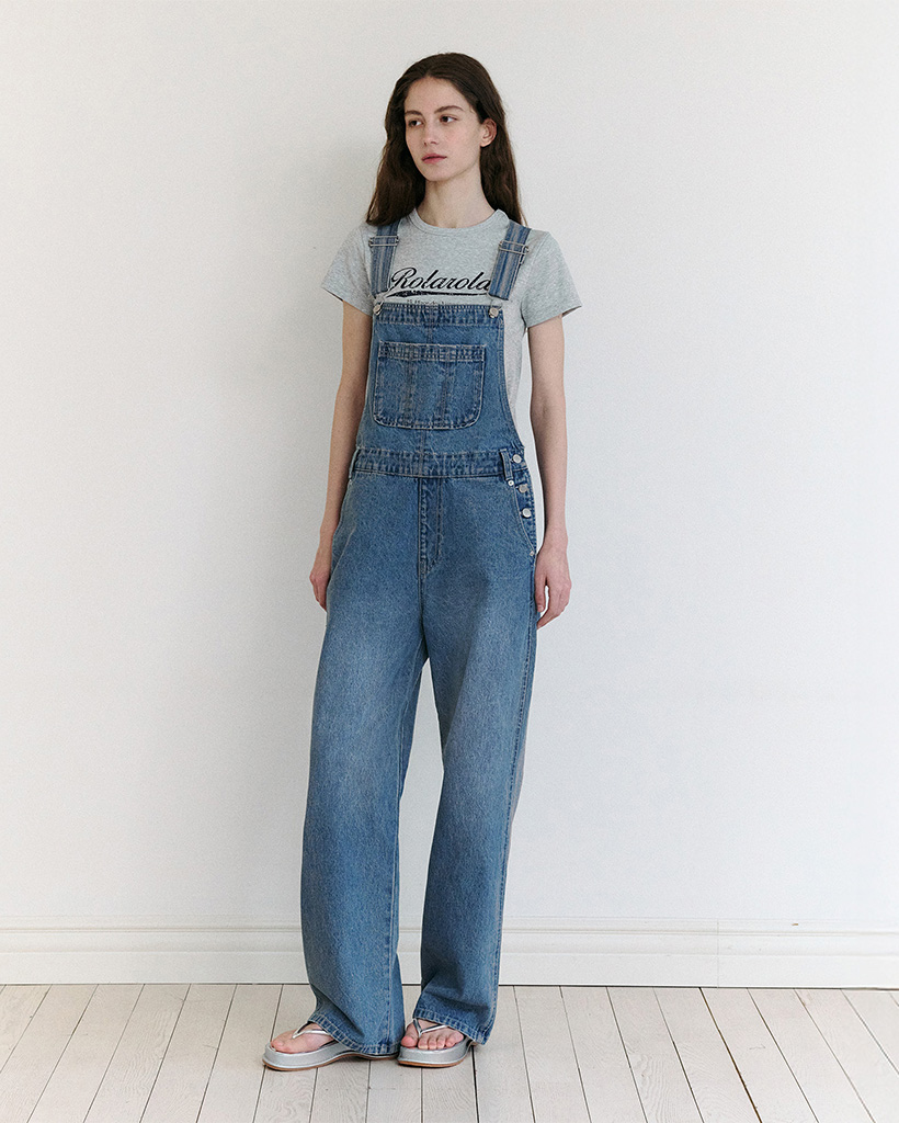 デニム・ジーパン NF YOUTH DENIM OVERALLS DARK BLUEF23QD844 NF] YOUTH DENIM OVERALL (DARK BLUE)_F23QD844 | ファッション