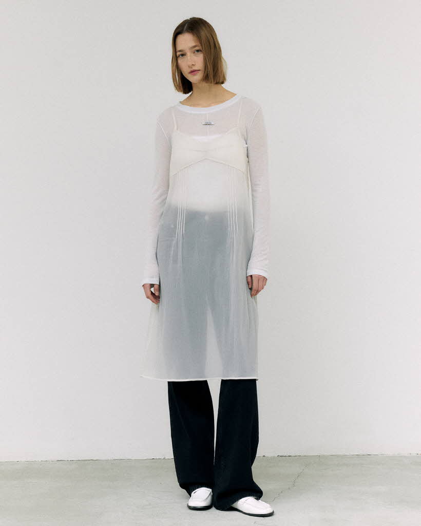 Sheer Jovian Wrap Skirt (FL-240_Black) | ファッション通販