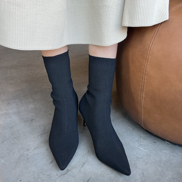 knit socks short boots