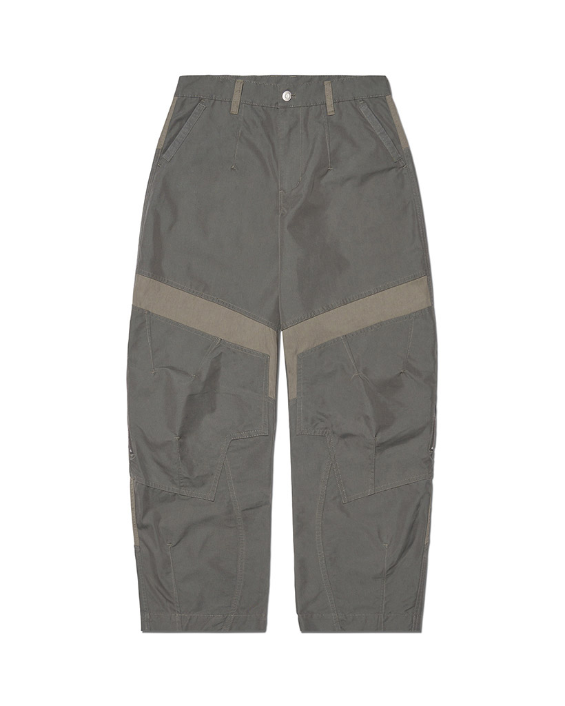 SIDE ZIPPER DOUBLE KNEE PANTS - BLACK | ファッション通販