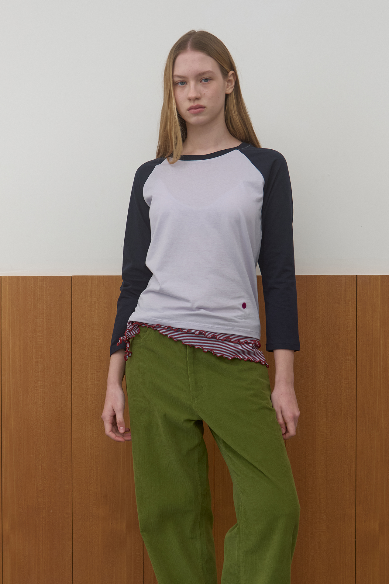 SINGLE RAGLAN T-SHIRT_PURPLE/NAVY