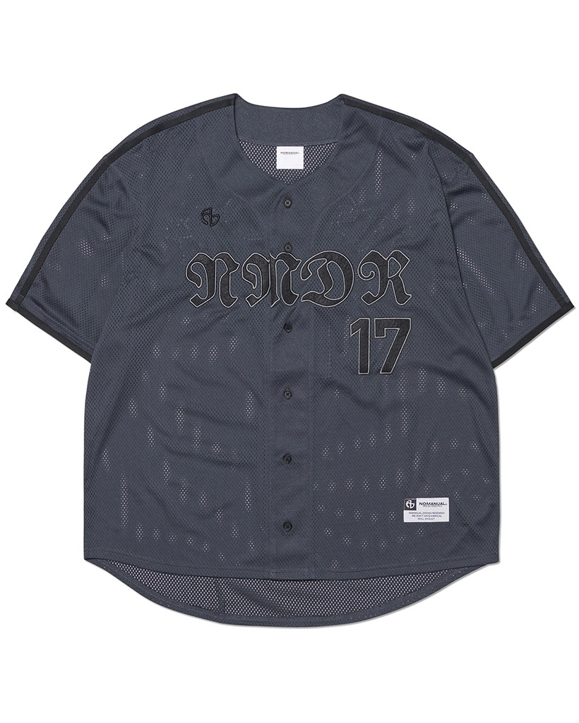 SMOKE BALL MESH JERSEY - CHARCOAL