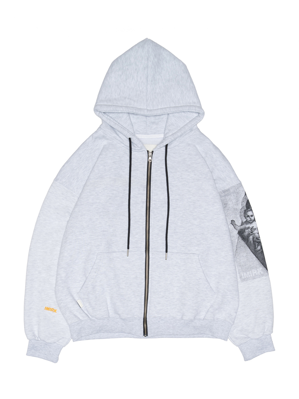 さらに100円引き◆MAHAGRID◆ECLIPSE RAW CUT ZIP UP HOODIE ECLIPSE RAW CUT ZIP UP HOODIE [CHARCOAL] - MAHAGRID