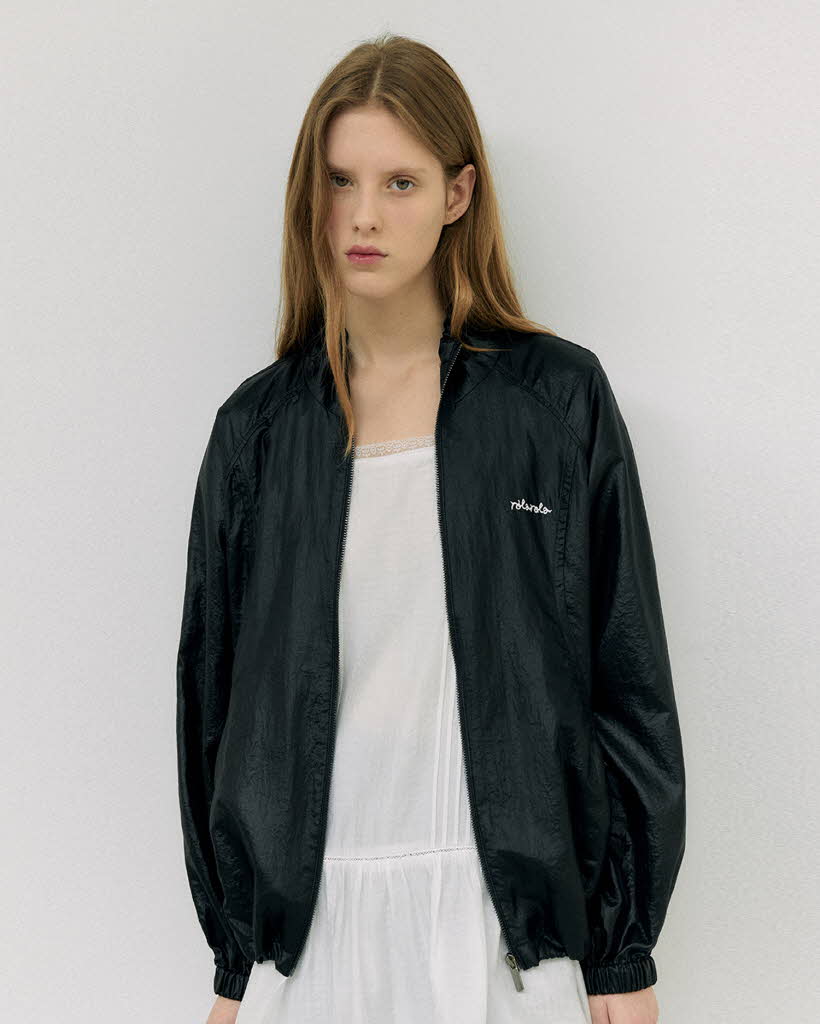 STRING WIND JACKET BLACK