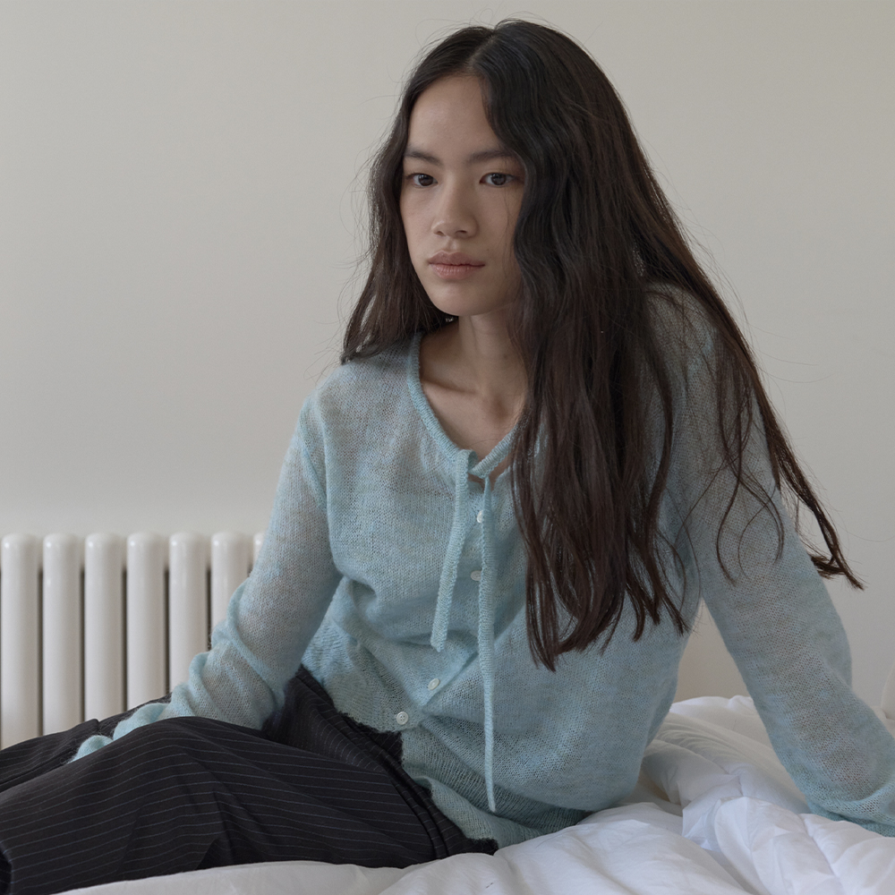 [Influencer pick] STRING CARDIGAN_MINT