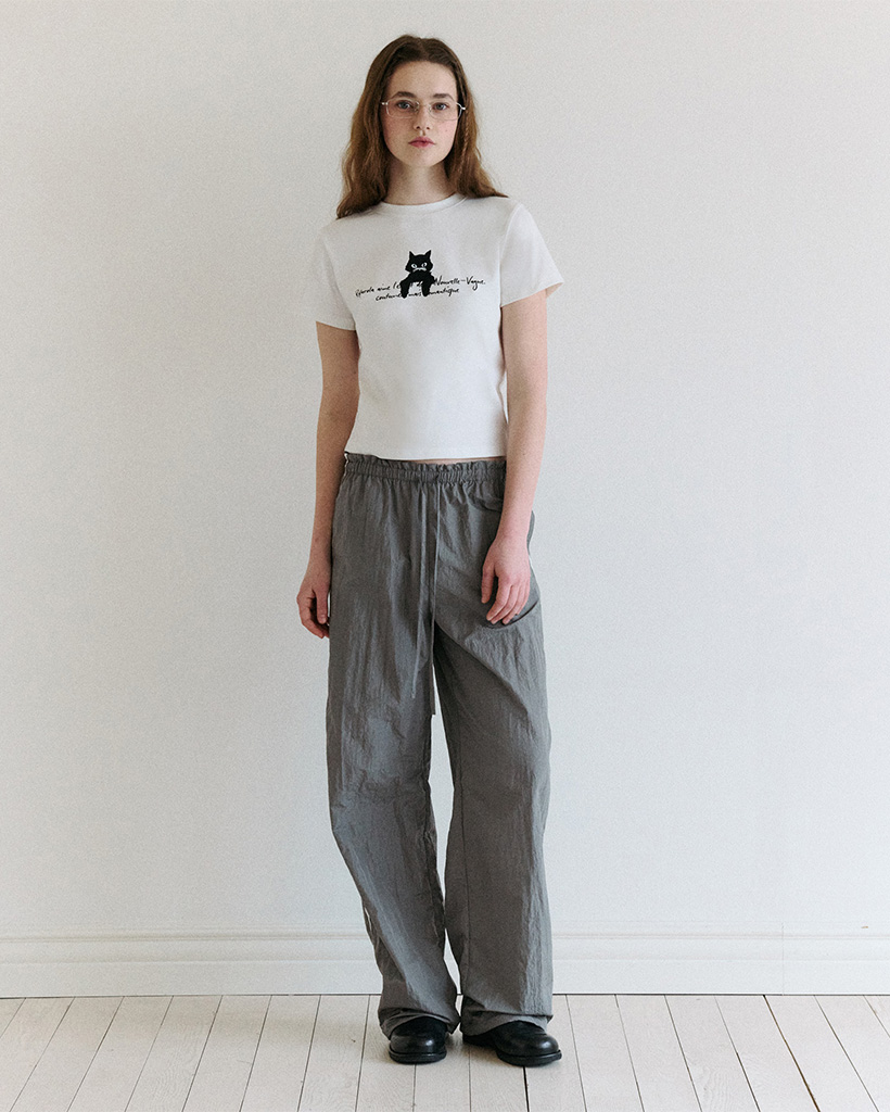 ROLAROLA★大人気★STRING FRILL TRACK PANTS♪ STRING FRILL TRACK PANTS GRAY | ファッション通販サイト NUGU