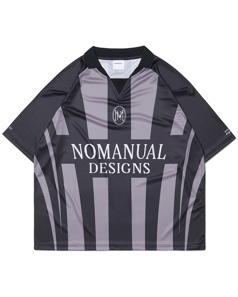 日本未入荷NOMANUALのSTRIPE FOOTBALL SHIRT 全3色 2008-09 Japan Home Shirt - 7/10 - (S)