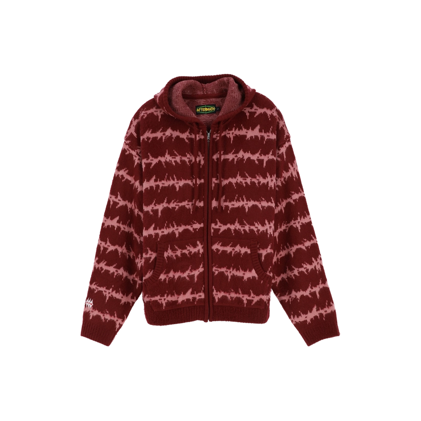 STRIPE ZIP HOODIE 레드 전면 (공홈용).png