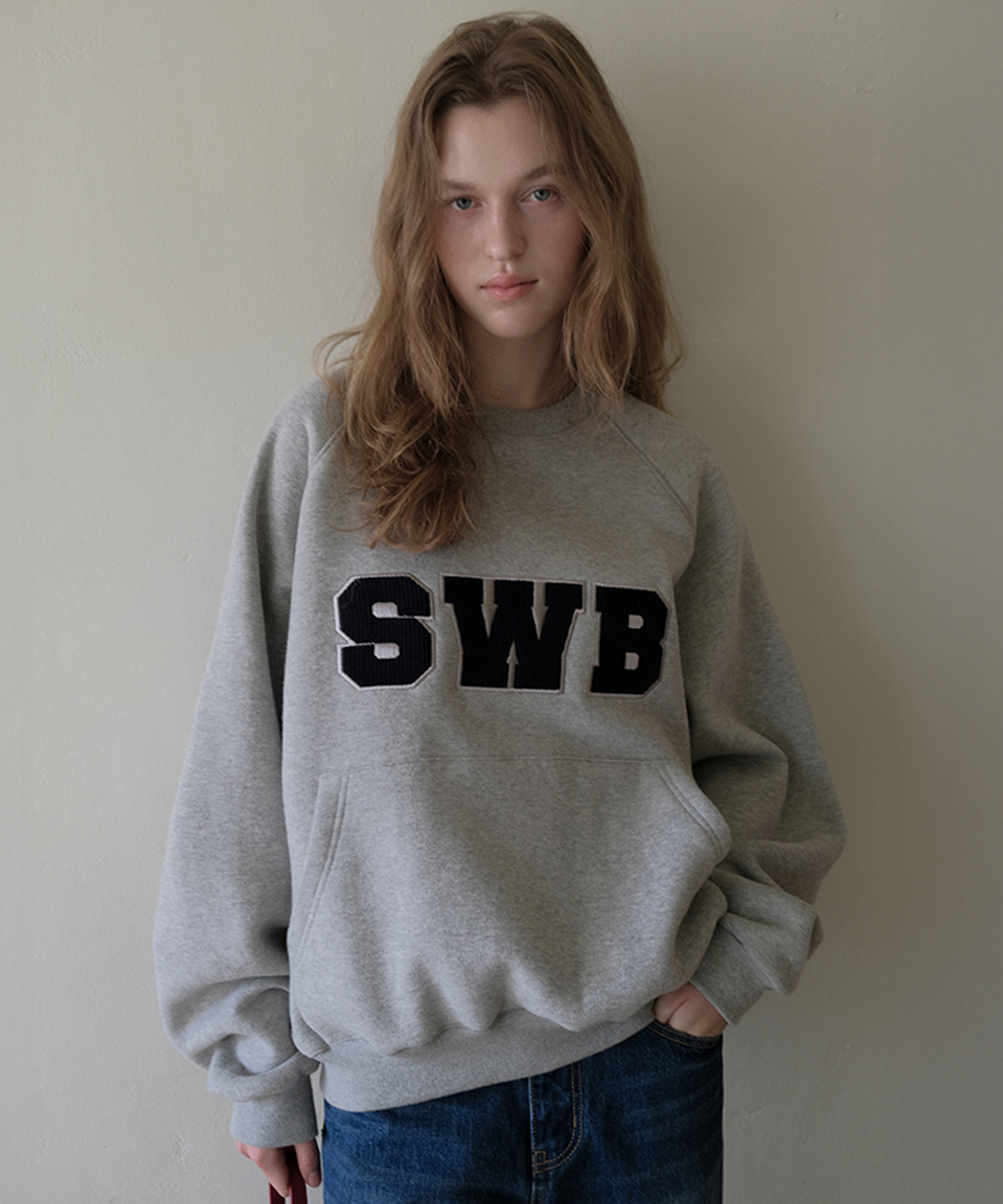 SWB Corduroy Logo Sweatshirt - Grey