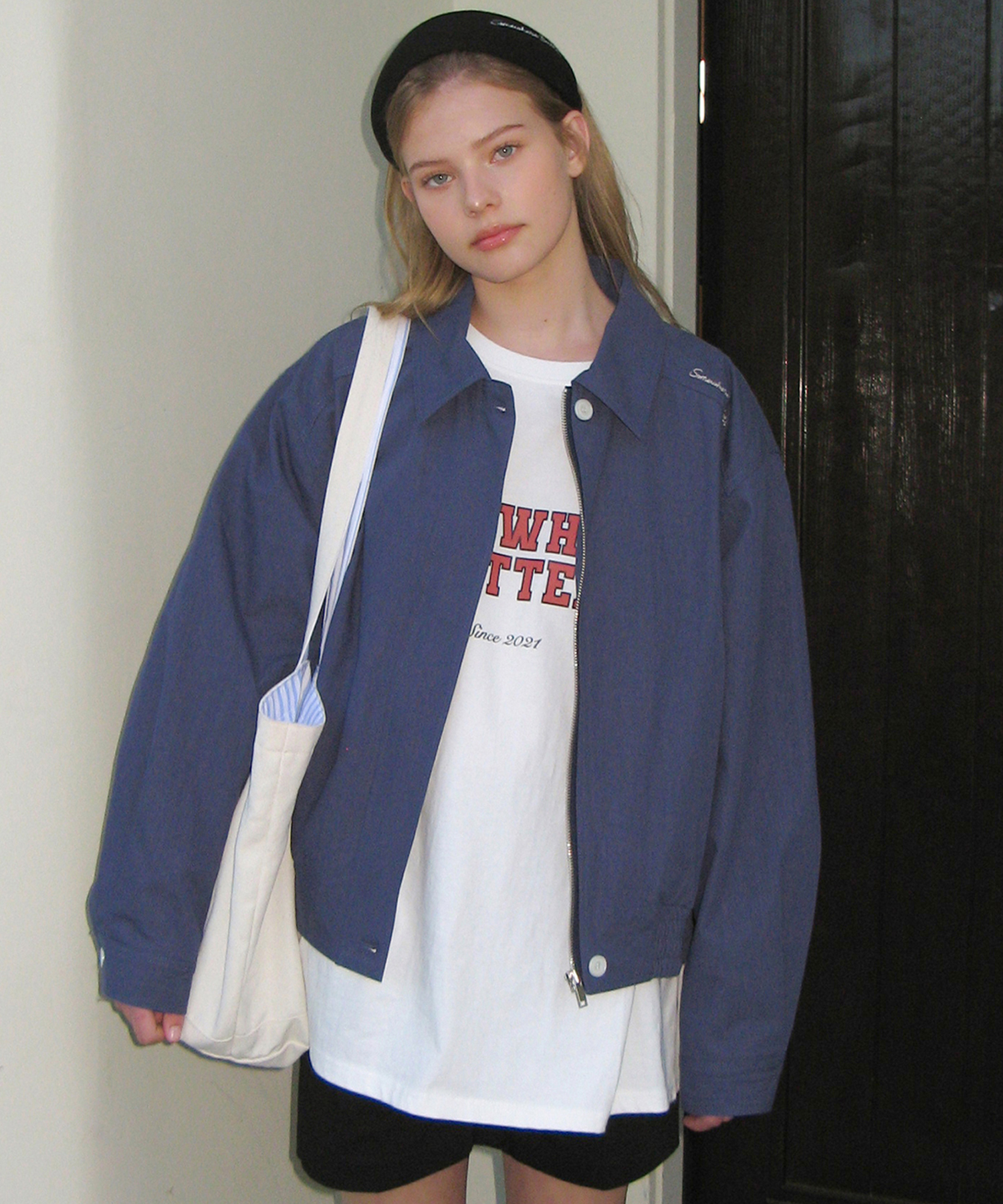 Salt Bomber Jacket - Vintage Blue