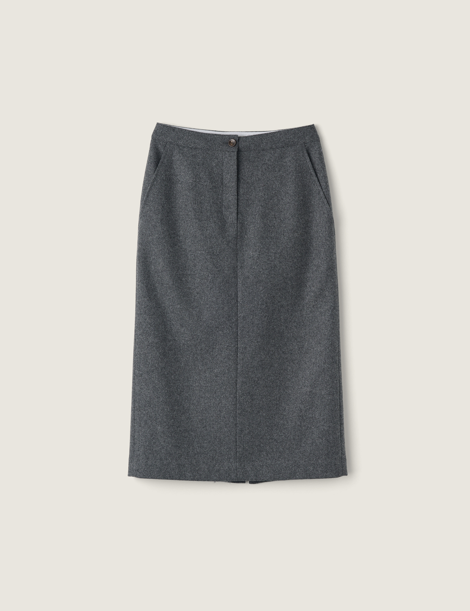 Sante Wool Skirt (Charcoal)