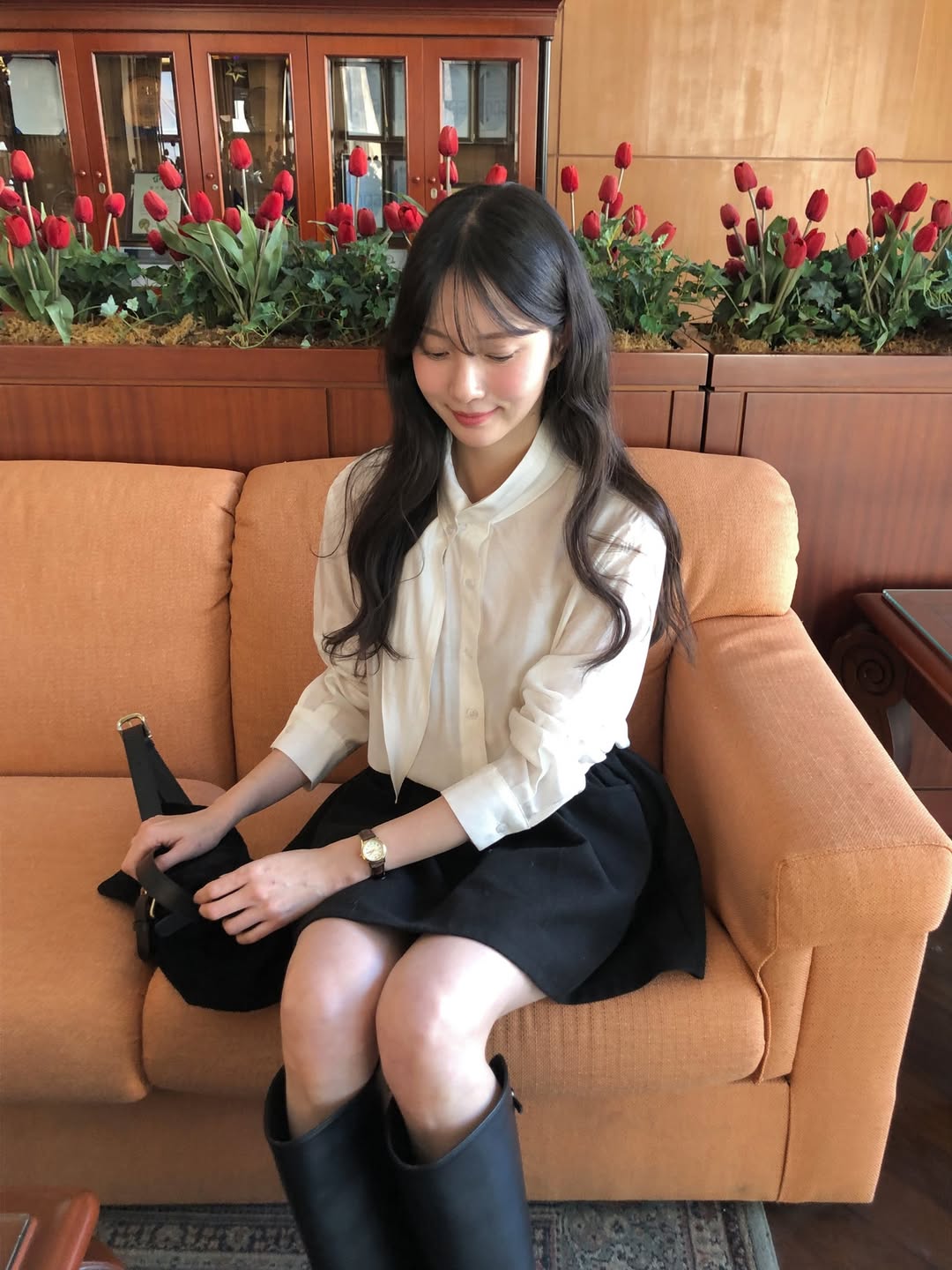 5 color)ボウタイブラウス | ファッション通販サイト NUGU