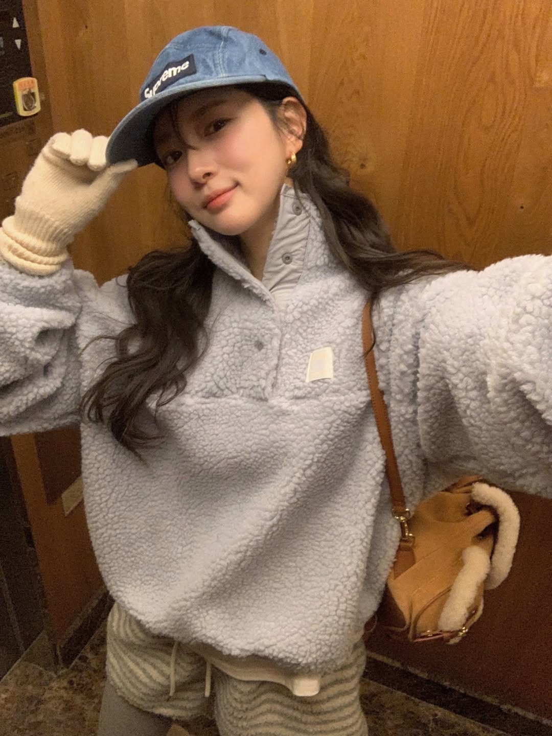 [original] (2 color)ボアフリースジャケット