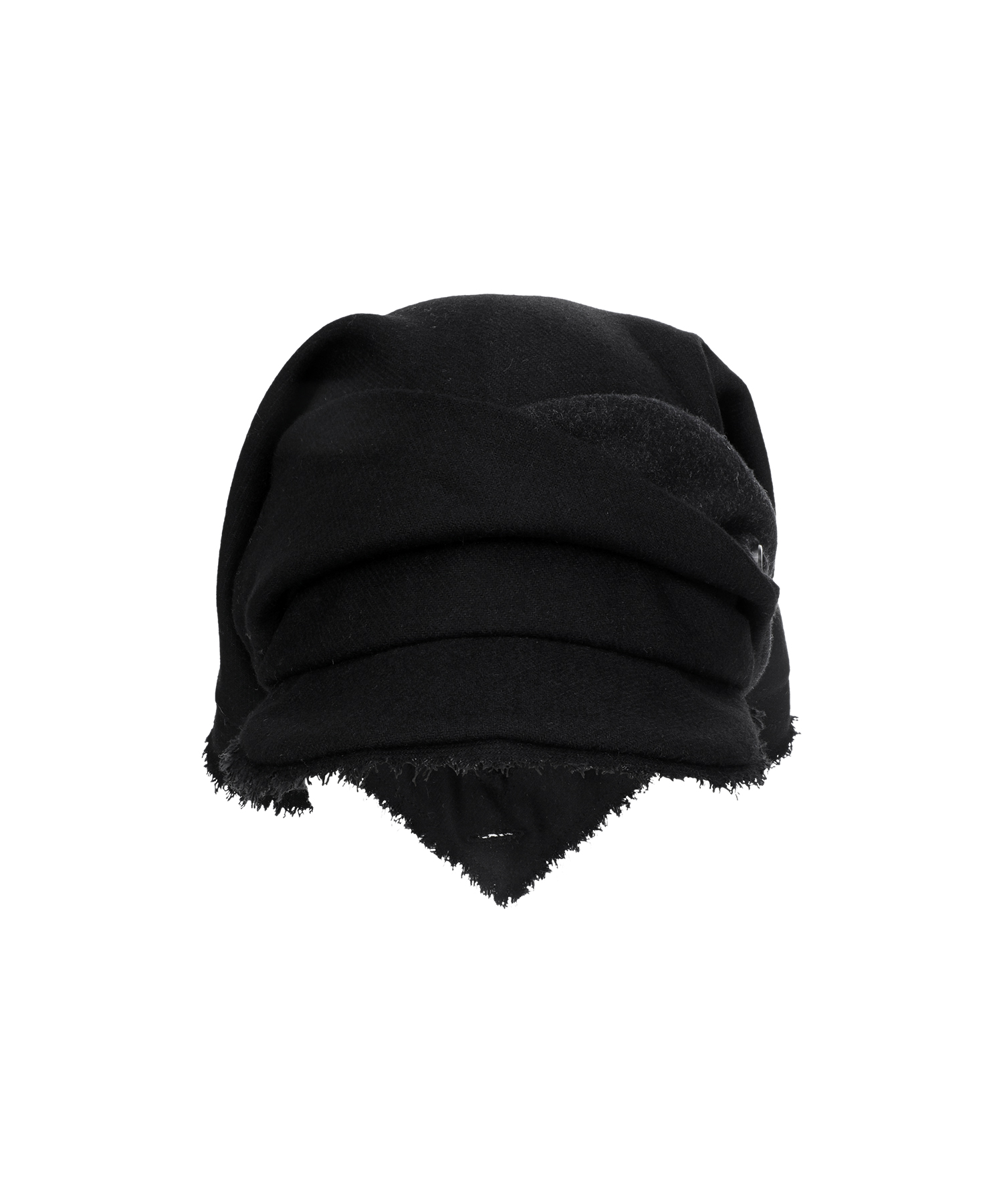 Scarf Veil Wool Cap / Black | ファッション通販サイト NUGU
