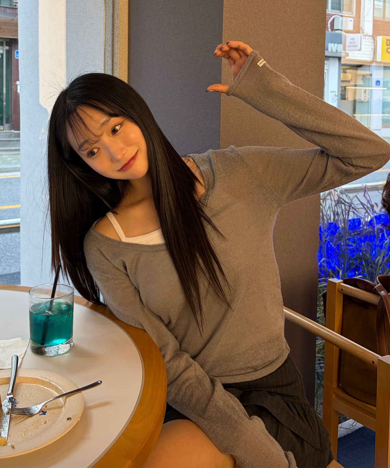 Scoop-neck longsleeve alpaca knit top [KNFW04SW01]_[3color]