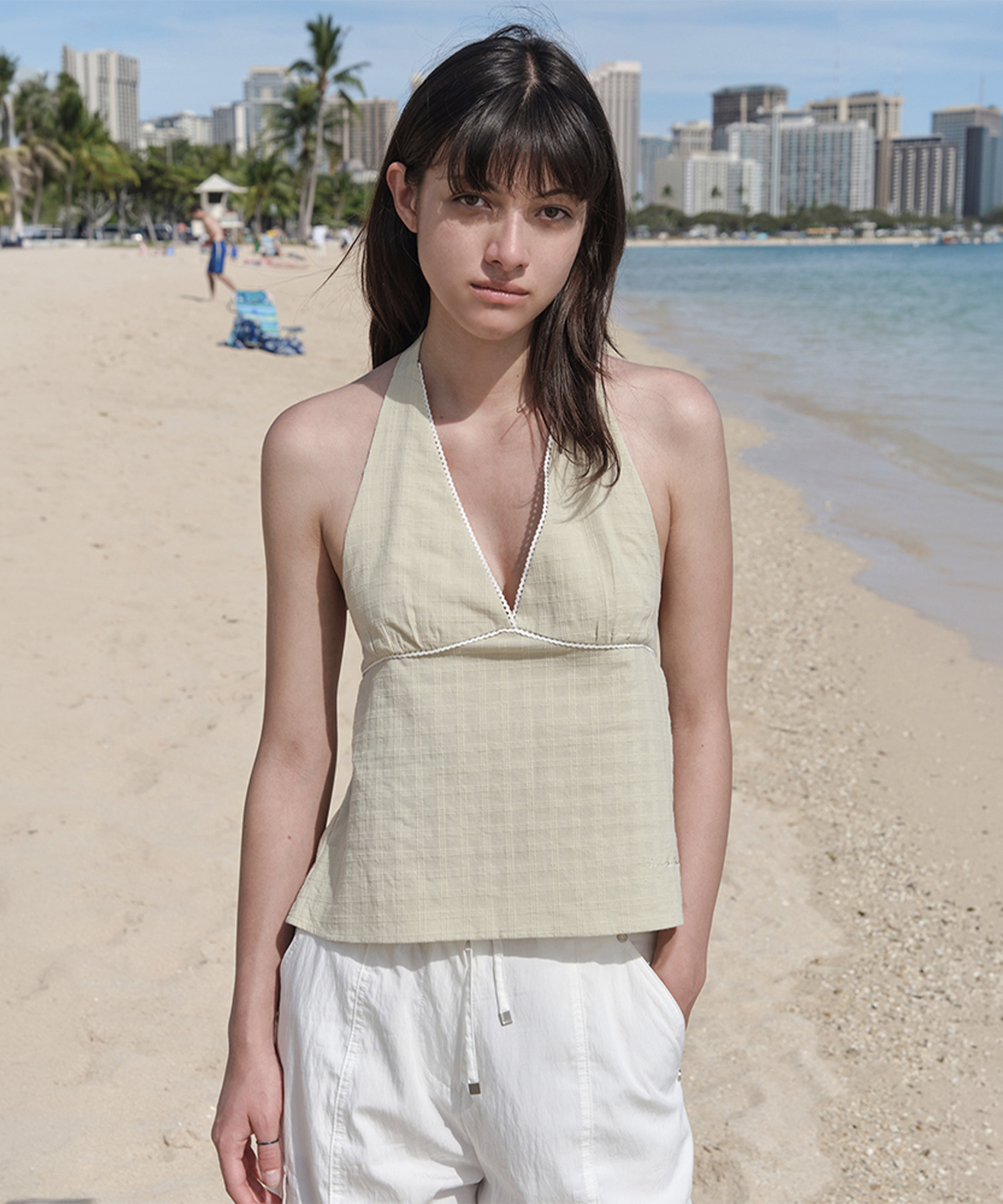 Sella Halter Blouse - Mint