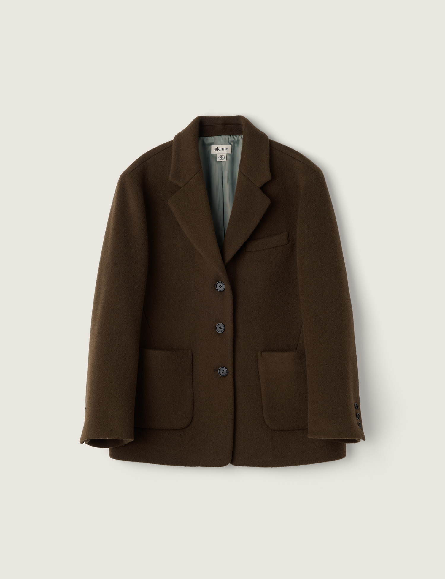 Sentier Wool Jacket (Dark Brown)