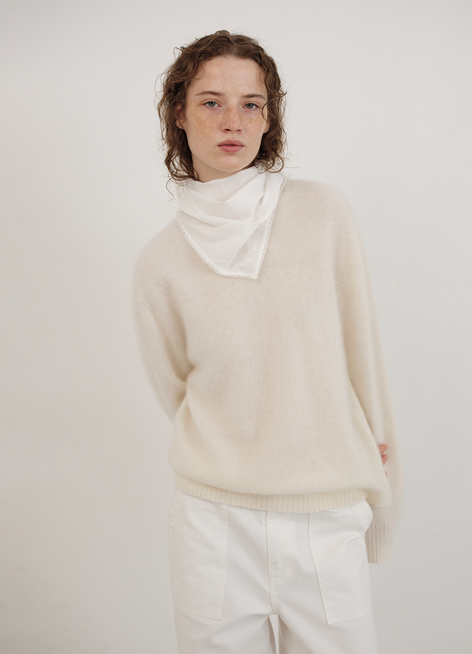 Seren Wholegarment Knit_Ivory | ファッション通販サイト NUGU