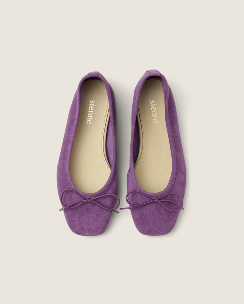 [nugu限定商品][Influencer pick] Sessi Flat Shoes (Purple)