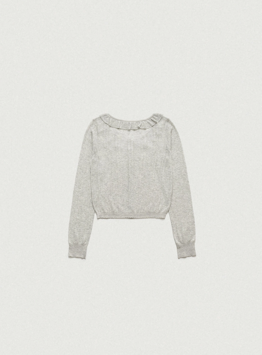 Sia Ruffle Pointelle Cardigan_Light Grey_02.jpg