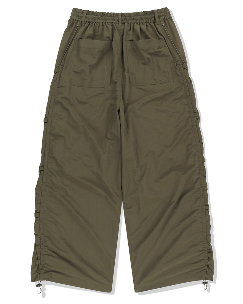 その他 shimisin Side Shirred Nylon Pants - Khaki | ファッション通販サイト NUGU