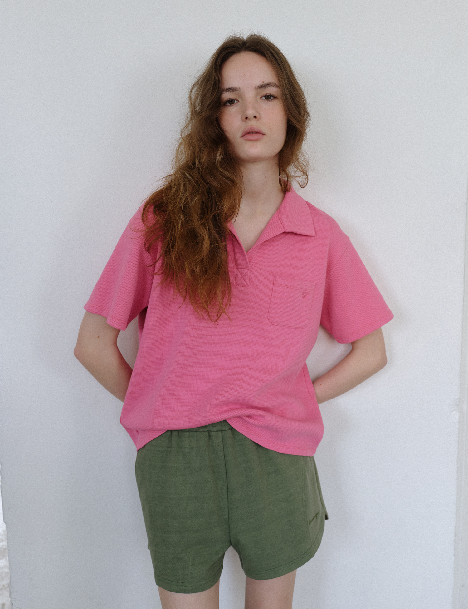 Siena Polo Top (Flower Pink)