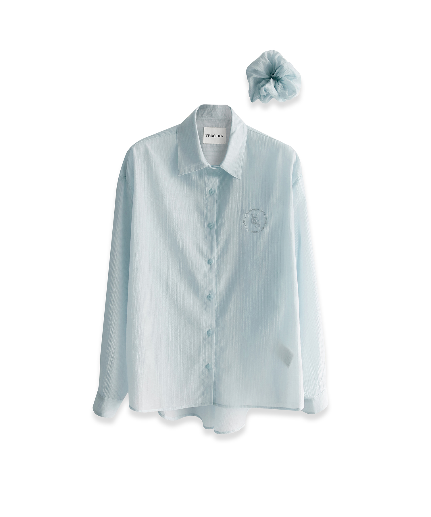Sillage See-Through Stripe Shirt PINK | ファッション通販サイト NUGU