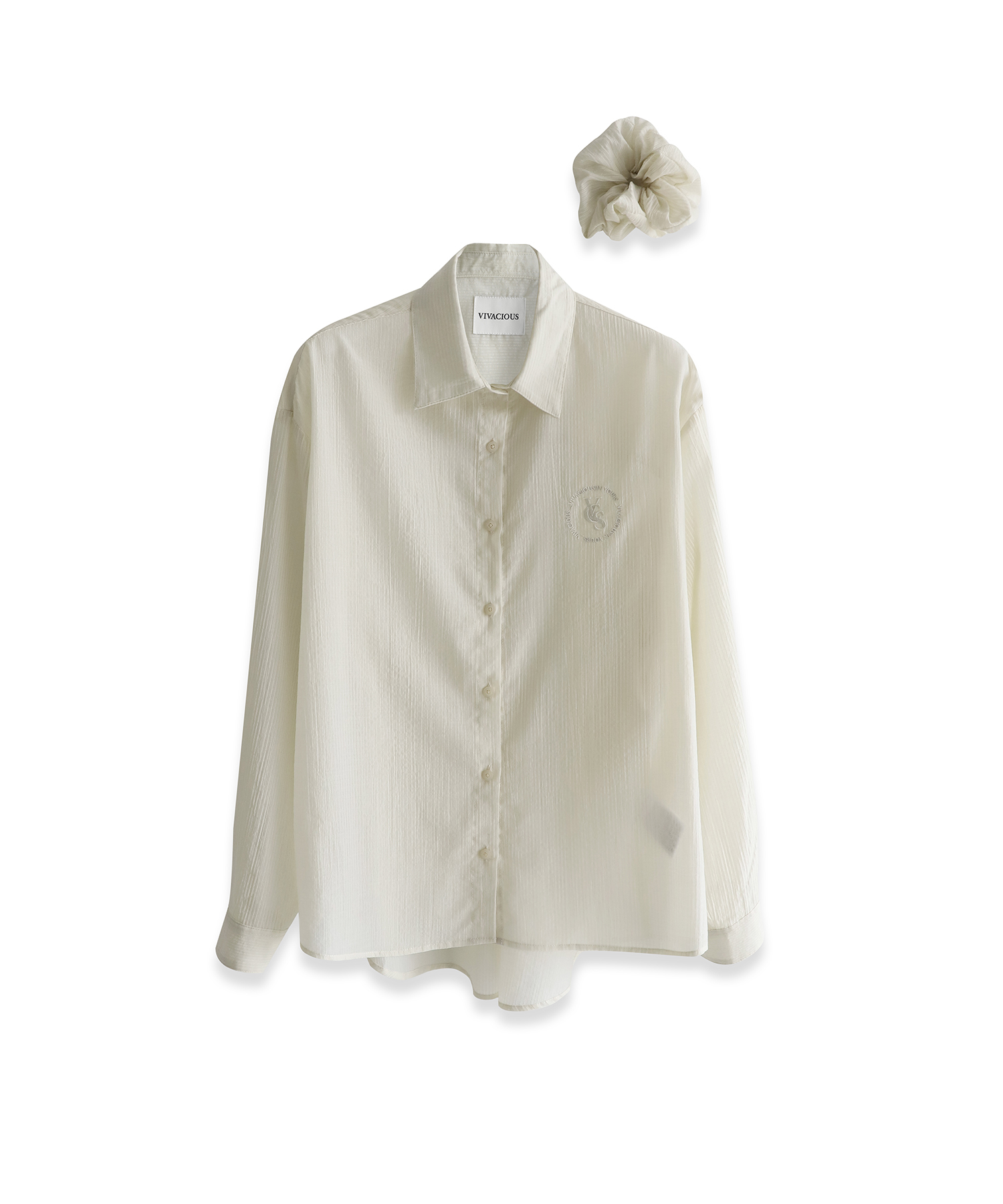 Sillage See-Through Stripe Shirt PINK | ファッション通販サイト NUGU
