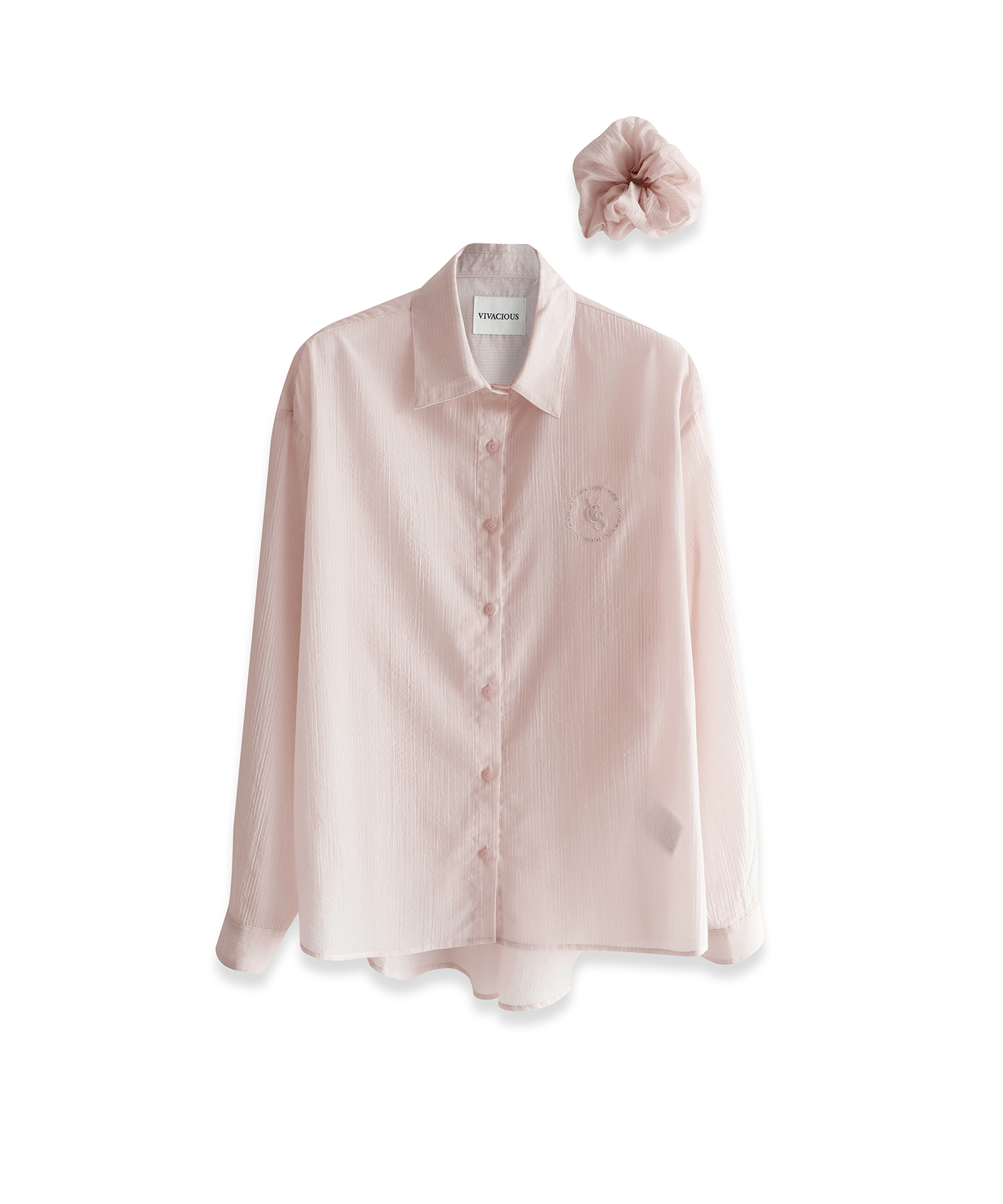 Sillage See-Through Stripe Shirt PINK | ファッション通販サイト NUGU Sillage See-Through Stripe Shirt PINK | ファッション通販サイト NUGU