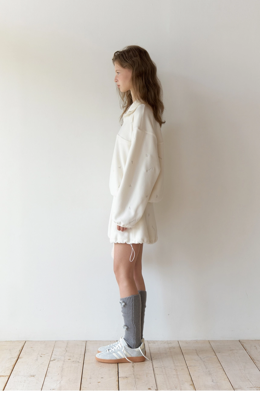 Silvery Fleece Anorak (Cream)10.jpg