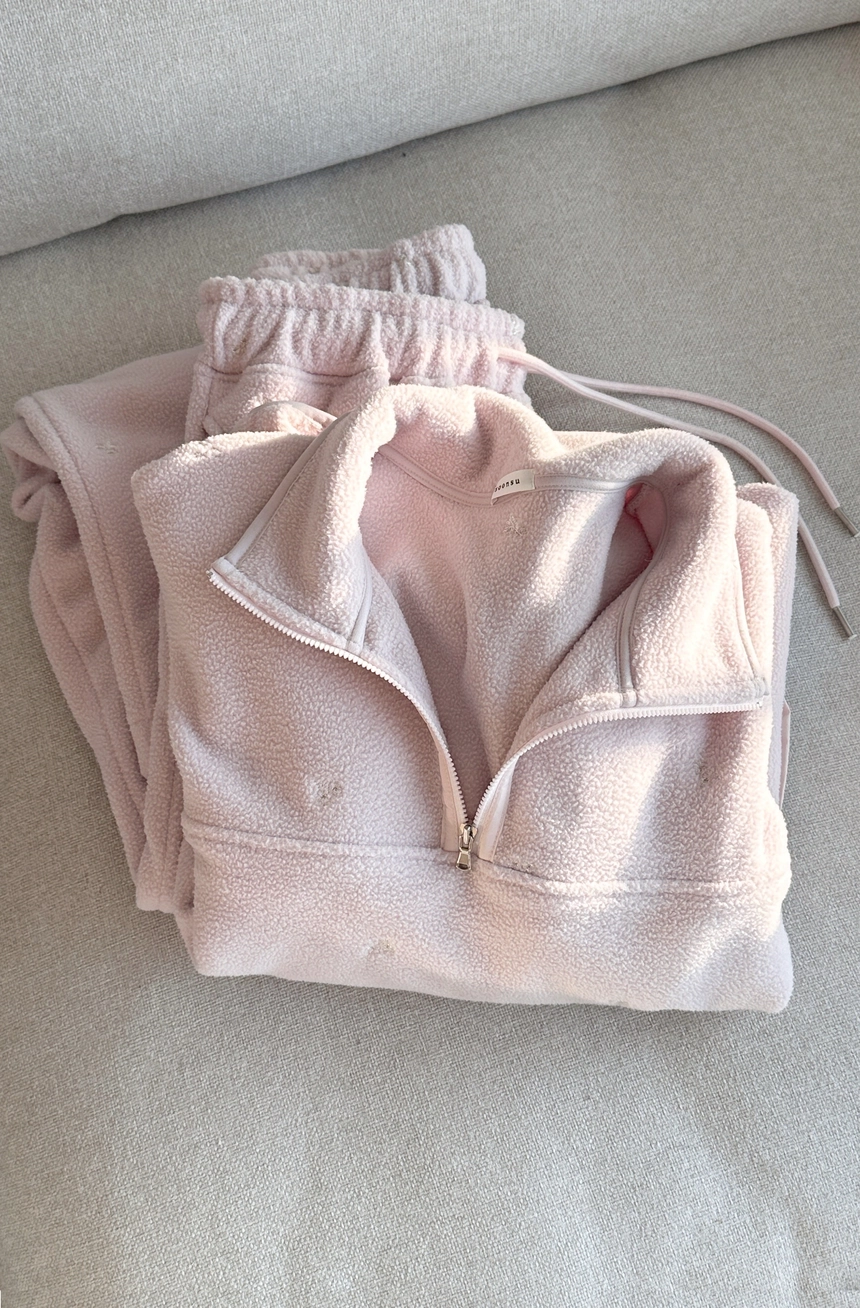 Silvery Fleece Joggers (Pale Pink)5.jpg