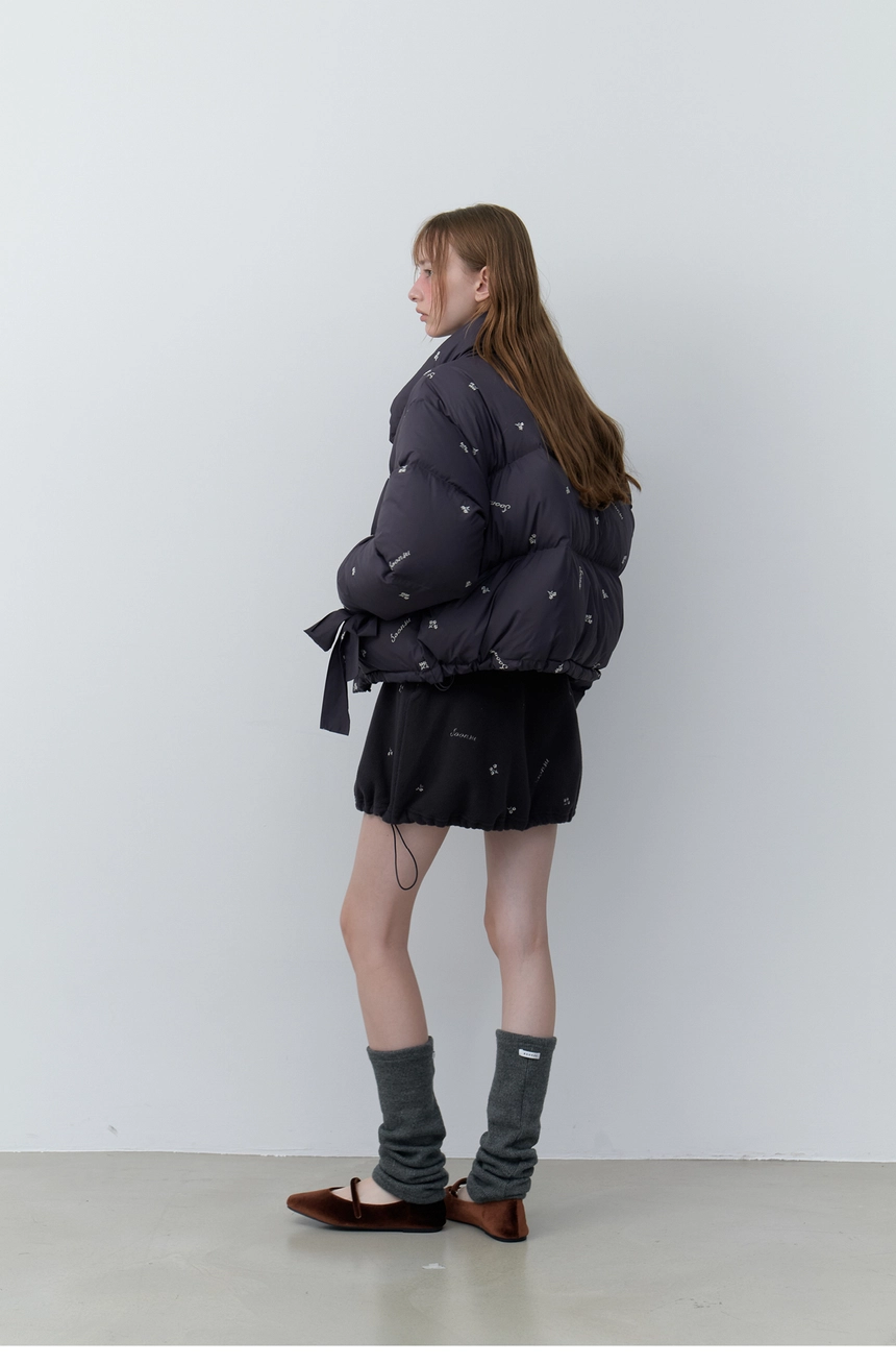 Silvery Fleece Skirt (Charcoal)13.jpg